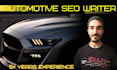 write expert automotive SEO blog posts and car articles
