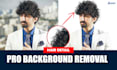 remove background with clipping path and hair masking