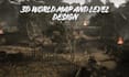 create immersive 3d world map, level design in unreal engine 5