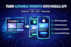 convert lovable ai website to android and ios mobile app