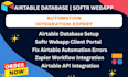 airtable database softr webapp airtable automation zapier airtable integration