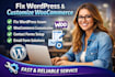 fix wordpress issues customize woocommerce  email contact forms