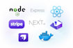 develop e commerce web applications using nodejs express, react, stripe