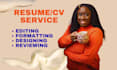 review edit and format your resume or cv