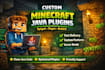 develop custom minecraft java plugin using spigot, paper, bukkit and server
