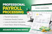 do payroll processing, salary calculation and payslip generation