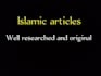 write high quality islamic articles and blog posts