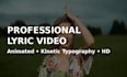 create lyric video plus audio visualization