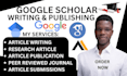 write and edit your article in google scholar peer reviewed journal