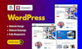 build a modern wordpress website or wordpress website design