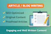 seo blog posts and articles for your web