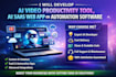 develop ai video productivity tool, ai video generator saas web app