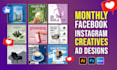 design creative facebook ads, instagram images, social posts