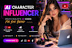 create realistic ai influencer model with consistent character for brand