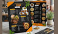 design restaurant menu, cafe menu, qr code menu, digital menu board, flyer logo