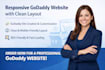 create a responsive godaddy website with clean layout