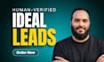 build human verified ideal custom b2b email leads for outbound sales