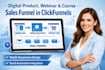 create digital product webinar courses sale funnel landing page on clickfunnel