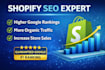 optimize website for on page SEO for shopify store rankings