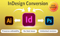 convert PDF to editable indesign, illustrator or photoshop