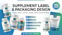 design amazon supplement label, vitamin bottle label and supplement packaging