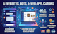 develop all types of websites and apps, ai bots, ai websites
