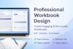 design a professional workbook, worksheet, and activity workbook