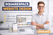 squarespace website design squarespace redesign squarespace landing page design
