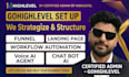be your gohighlevel expert, highlevel workflow, funnel, website, landing page