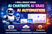build ai chatbot, ai web app, ai saas and automation