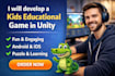 develop kids educational game in unity for android and ios