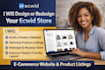 build ecwid websites design and redesign ecwid store product listing upload