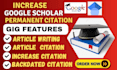 increase google scholar citation scopus publishing research article