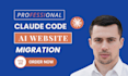 rebuild claude code codex website on wordpress,claude to wix squarespace