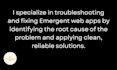 fix emergent sh web apps
