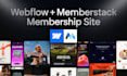 build a membership website with webflow and memberstack