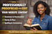 professionally proofread and edit your website content