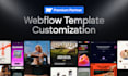 customize your webflow template with content, cms and custom code