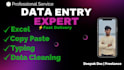 do professional data entry, copy paste, excel data entry