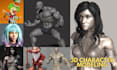create a rigged, game ready 3d character model