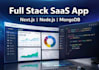 a full stack saas web app with authentication and dashboard