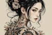 make a personalized japanese style tattoo design