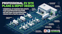 design commercial ev charging station layouts and fleet depot site plans