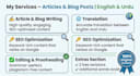 write SEO content and provide accurate translation services