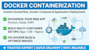 dockerize your web application and write docker compose files