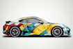 design car wrap, vehicle wrap design