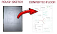 convert rough sketches, old drawings into editable autocad