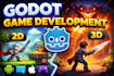 develop a complete 2d godot game and 3d godot game using godot game engine