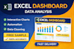 build interactive excel dashboard, reports and visualization
