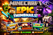 create viral minecraft thumbnail